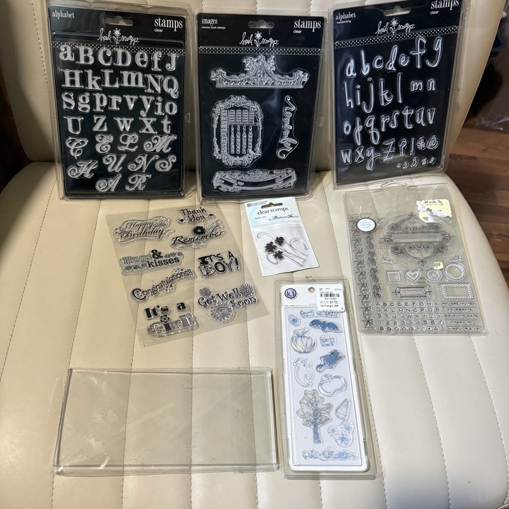 Heidi Swapp Clear Stamp Alphabet Sets And More NEW